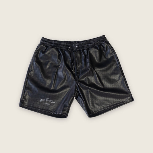 Don Mogul Essential Mesh Leather Shorts
